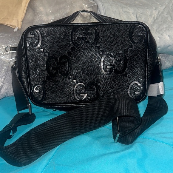 Black Embossed Belt Bag - Picture 2 of 5